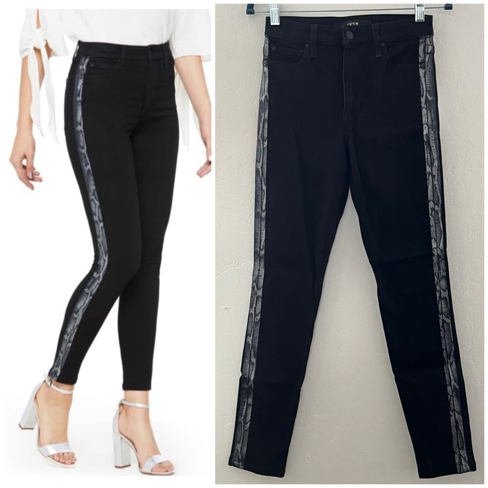 Joe's Jeans The Charlie Flawless High Rise Skinny Ankle Jeans Black Size 24 NWT